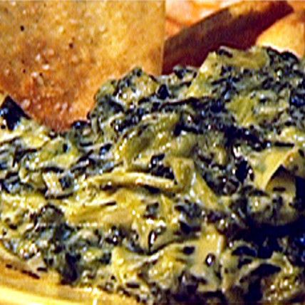 Collard Green and Artichoke Dip by The Neelys Hot Dips, Green Dip, Green Dips, Dips Recipes, Collard Greens Recipe, Collard Green, Artichoke Dip Recipe, Csa Recipes, Spinach Artichoke Dip