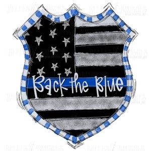 Police Door Hanger, Back The Blue Flag, Police Officer Appreciation, Cop Wife, Firefighter Party, Police Support, Back The Blue, Signs Diy, Craft Images