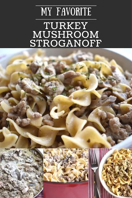 Ground Turkey and Mushroom Stroganoff - Alex Daynes Ground Chicken Recipes Easy, Quick Ground Turkey Recipes, Ground Turkey Stroganoff, Turkey Stroganoff, Turkey Mushroom, Mushroom Stroganoff Recipe, Ground Turkey Recipes Easy, Ground Turkey Recipes Healthy, Healthy Ground Turkey