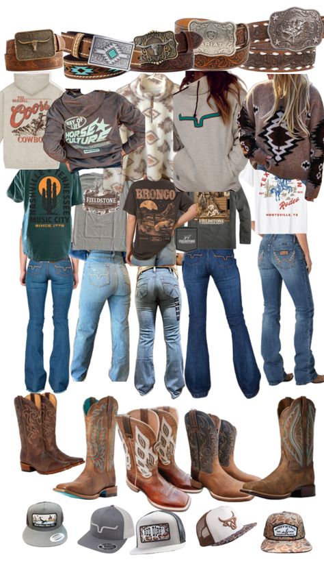 Western Outfits Women Turquoise, Things To Wear To A Birthday Party, Cowgirl Aesthetic Clothes, Country Outfit Ideas For Women, Western Outfit Inspo For School, Country Vision Board Ideas, Teen Cowgirl Outfits, Cute Western Outfits Winter, Midwestern Outfit