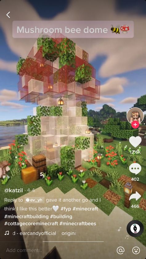 Mushroom Banner Minecraft Tutorials, Fairycore Minecraft Builds No Mods, Mushroom Village Minecraft, Minecraft Mushroom Village, Minecraft Mushroom Builds, Minecraft Magical Builds, Minecraft Building Guide, Minecraft Video Games, Minecraft Images