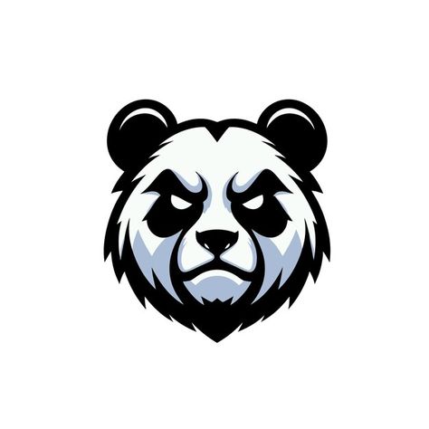 Vector vector logo illustration panda ma... | Premium Vector #Freepik #vector Logo Panda, Panda Logo, Logo Gaming, Panda Illustration, Game Logo, Logo Illustration, Cartoon Style, Cartoon Styles, Vector Logo