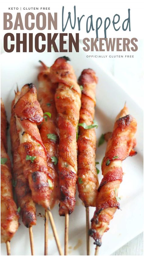 Bacon Wrapped Chicken Skewers, Dairy Free Appetizer, Reset Recipes, Keto Dairy Free, Keto Dairy, Dairy Free Appetizers, Chicken Appetizers, Wrapped Chicken, Kabob Recipes