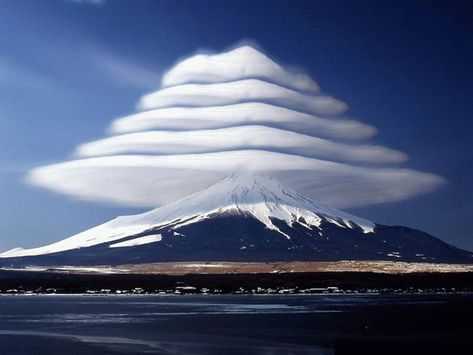 Mount Fuji Japan, Konst Designs, Lenticular Clouds, Monte Fuji, Matka Natura, Mont Fuji, Shizuoka, Mount Fuji, Izu