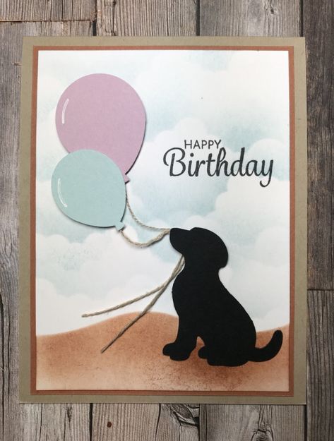 Dog Cards Handmade, Cat Cards Handmade, Doggie Birthday, Handmade Greeting Card Designs, Wrapping Tutorial, Dog Birthday Card, Card Making Ideas, Craft Things, Cat Birthday Card