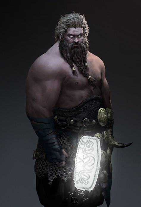 ArtStation - Thor, Narendra B Adi Nordic Warrior Art, Thor Concept Art, Thor Character Design, Thor Norse Mythology Art, Thor Mythology Art, Thor Mythology, Thrud Thorsdottir, Norse Warrior, Greek Character Art