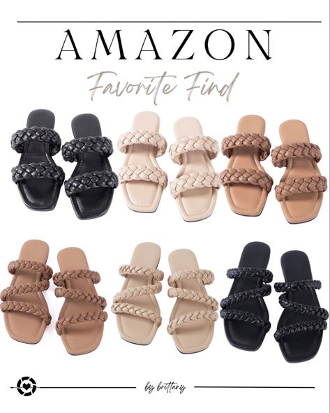 Probably the most perfect and super affordable braided flats for all the summertime fashion looks. Numerous braid styles and colors available. Around $20 a pair #amazon #slide #flats #sandals #affortablefashion #supercute #ltk #bybrittany Follow my shop @brittanyjohnson on the @shop.LTK app to shop this post and get my exclusive app-only content! #liketkit #LTKGiftGuide #LTKstyletip #LTKshoecrush @shop.ltk https://liketk.it/46Koe Braided Sandals Outfit, Nude Sandals, Braided Sandals, Amazon Women, Womens Sandals Flat, Affordable Clothes, Braided Leather, Flat Sandals, Braid Styles