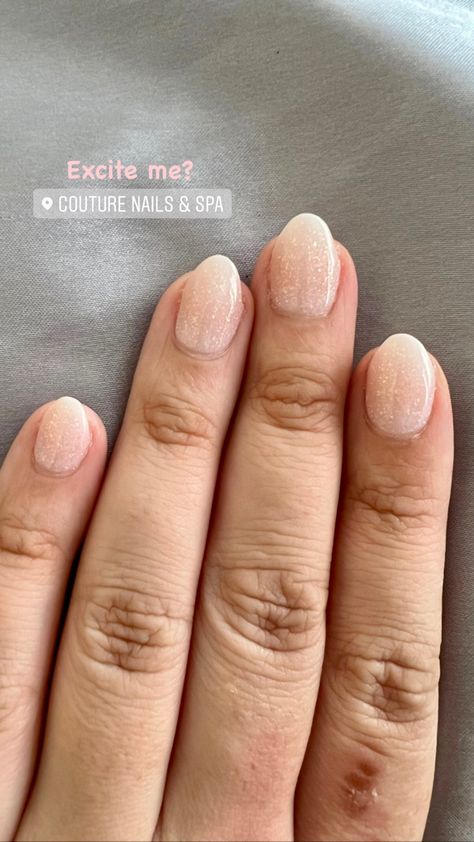 Very Short Almond Nails Chrome, Neutral Dip Nails Oval, Short Acrylic Nails Engagement, Gel Extension Nails Almond Short, Almond Shaped Nails Short Winter, Really Short Acrylic Nails Round, Rounded Dip Powder Nails, Very Short Oval Nails Acrylic, Oval Acrylic Nails Short Winter