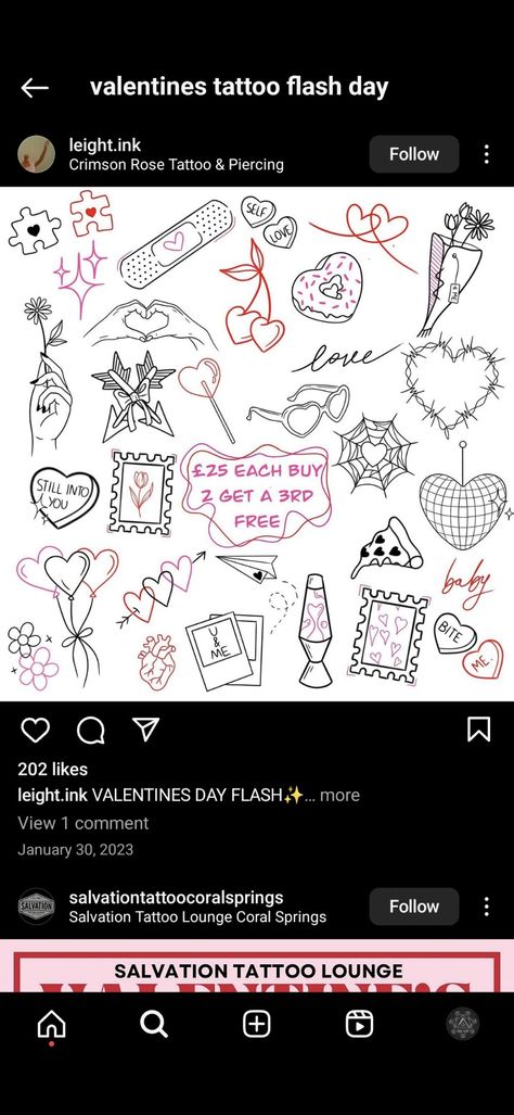 Valentine’s Day Matching Tattoos, Love Flash Tattoo, Tattoo Lounge, Tattoo Station, Salvation Tattoo, Flash Tattoo Designs, Wedding Tattoos, Mom Tattoos, Matching Tattoos