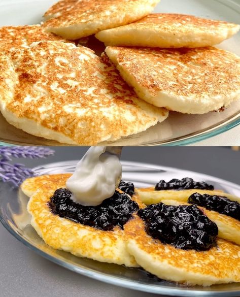 Imagine starting your day with a breakfast that’s as nutritious as it is delicious. These Cottage Cheese and Coconut Flour Pancakes redefine what it means to enjoy a guilt-free meal ... Read more Pancakes Without Flour, Healthy Diet Breakfast, Cottage Cheese Recipes Breakfast, Flourless Pancakes, Cottage Cheese Breakfast, Coconut Flour Bread, Coconut Flour Pancakes, Cottage Cheese Pancakes, Flour Pancakes