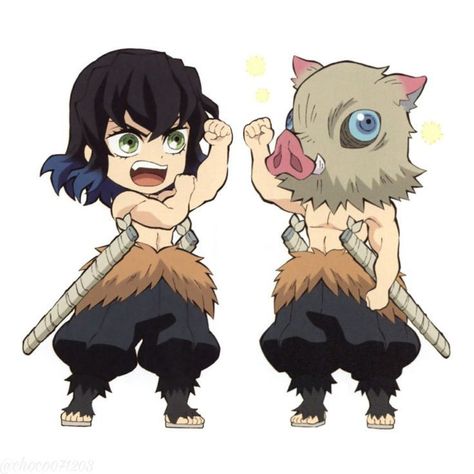 Demon slayer Inosuke Hashibira official art chibi Inosuke Chibi Official Art, Aoi And Inosuke, Inosuke Pfp, Damon Slayer, Happy Tree Friends Flippy, Pale Complexion, Chibi Wallpaper, Inosuke Hashibira, Warrior Spirit