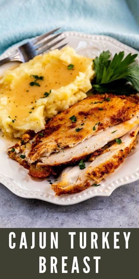 Cajun Turkey Breast Recipe, Cajun Turkey Breast, Cajun Turkey Recipe, Recipes For Turkey, Turkey Breast Recipes, Delicious Turkey Recipes, Rotisserie Turkey, Boneless Turkey Breast, Best Turkey Recipe