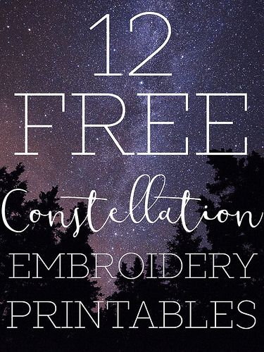 12 Free Constellation Embroidery Pattern Printables | Flickr Constellation Project, Constellation Embroidery, Embroidery Hoop Art Diy, Ideas Embroidery, Crewel Embroidery Kits, Embroidery Letters, Embroidery Patterns Vintage, Learn Embroidery, Embroidery Patterns Free