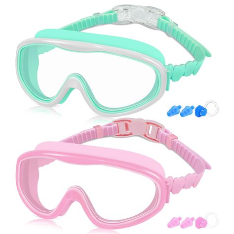 Kids Goggles, Swimming Goggles Kids, Kids Swim, Peripheral Vision, Swim Goggles, Kids Head, Earplugs, Swimming Goggles, Clear Vision