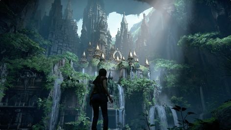 80.lv articles how-to-work-with-level-design Uncharted Aesthetic, Uncharted Game, Uncharted Series, Nathan Drake, Hinduism Art, Level Design, Architecture Painting, Fantasy City, Matte Painting