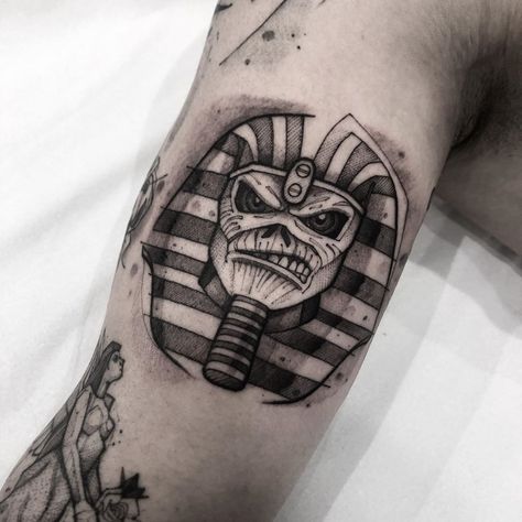 Iron Maiden “Eddie” Tattoos: – All Things Tattoo Iron Maiden Eddie Tattoo, Satanic Tattoo Symbols, Eddie Tattoo, Maiden Tattoo, Heavy Metal Tattoo, Tattoo Mask, Iron Maiden Tattoo, Cosmic Tattoo, Karma Tattoo