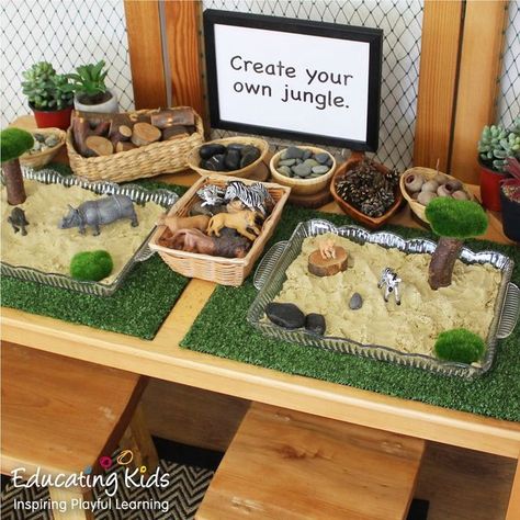 Reggio Inspired Classrooms, Sand Tray, Maluchy Montessori, Reggio Classroom, Invitation To Play, Small World Play, Loose Parts, Creative Classroom, Play Based Learning