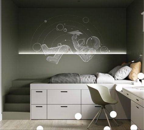 Kids Room Interior Design, Boy Bedroom Design, Kids Bedroom Inspiration, Teenage Room, Seni Dan Kraf, Kids Bedroom Designs, Teenager's Room, Kids Interior Room, Kids Interior