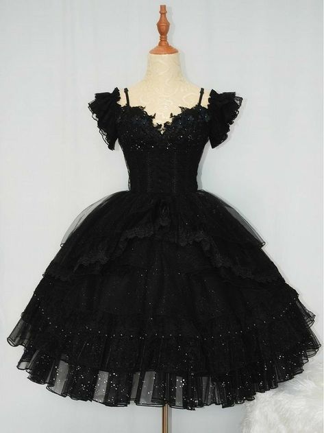 Puffy Skirt, Black Princess, Make Your Own Dress, Skirt Fabric, Short Prom Dress, Sweet 15, Short Prom, Sweet Dress, Lolita Dress