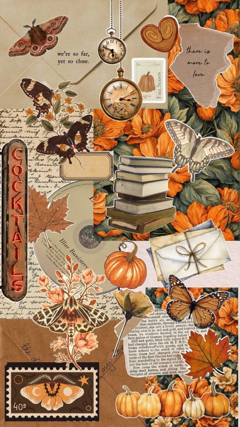 Florence Core, November Collage, Aesthetic Scrapbook, Scrapbook Inspo, Vintage Paper Printable, Christmas Collage, Fall Scrapbook, Paper Printable, Fall Activities