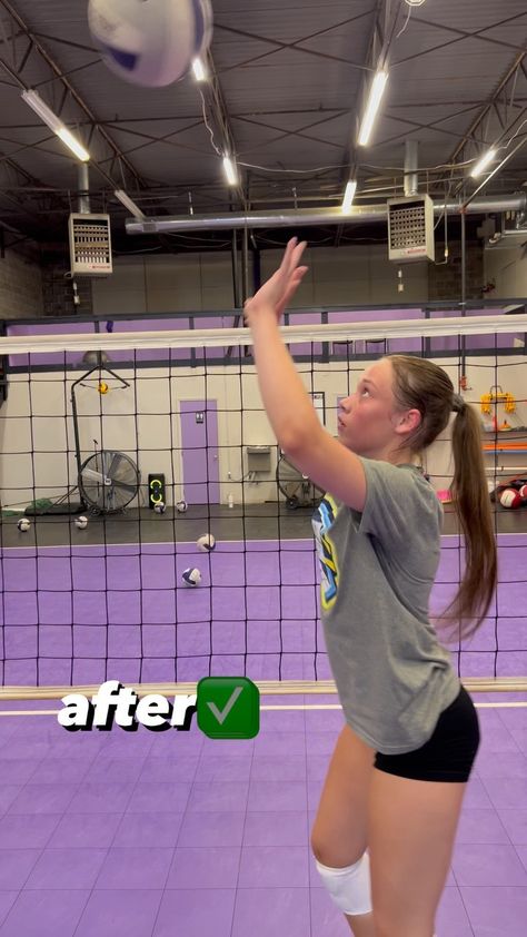 BlockOut Volleyball Academy | Hitting progression drill🔥 Using tennis balls to amplify draw back💪 Would you try this?👇 #blockoutacademy #volleyball #academy #work… | Instagram Volleyball Spike Drill, How To Set A Volleyball For Beginners, How To Set In Volleyball, Volleyball Setting Drills, Setting Drills, Hand Placement, Passing Drills, Volleyball Practice, Volleyball Tips