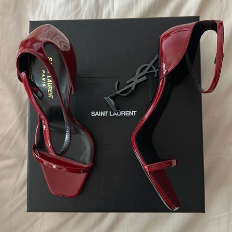 Heels Expensive, Black And Red Heels, Luxury Shoes Heels, Customize Shoes, Most Expensive Shoes, Timeless Shoes, Expensive Shoes, Ysl Heels, Yves Saint Laurent Shoes