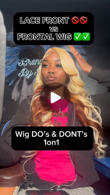 #DFWHairstylist on Instagram: "A little wig education for the girls who wear them. A lot of clients don’t know the difference, so here is a quick break down. Either wig can be 13x4 or 13x6. A FRONTAL WIG is a full frontal from ear to ear. VERY Versatile and great for styling. A LACE FRONT WIG is u-shaped and has a tracks taking over majority of the frontal on the sides. Only good for middle parts or short side parts. Know what you are ordering before you decide you want a style with ponytails, braids, etc. the lace MATTERS. No shade, just facts. #dfwhair #dfwhairstylist #wiginstallation #wiginstall #frontalinstall #frontalwiginstall #frontalwig #arlingtonhairstylist #fortworthhairstylist #dallashairstylist #houstonhairstylist #fyp #atlantahairstylist #wiginfluencer" Ponytails Braids, Frontal Wig Hairstyles, Wig Install, Full Frontal, Middle Parts, Frontal Wig, Lace Front Wig, Frontal Wigs, The Girl Who