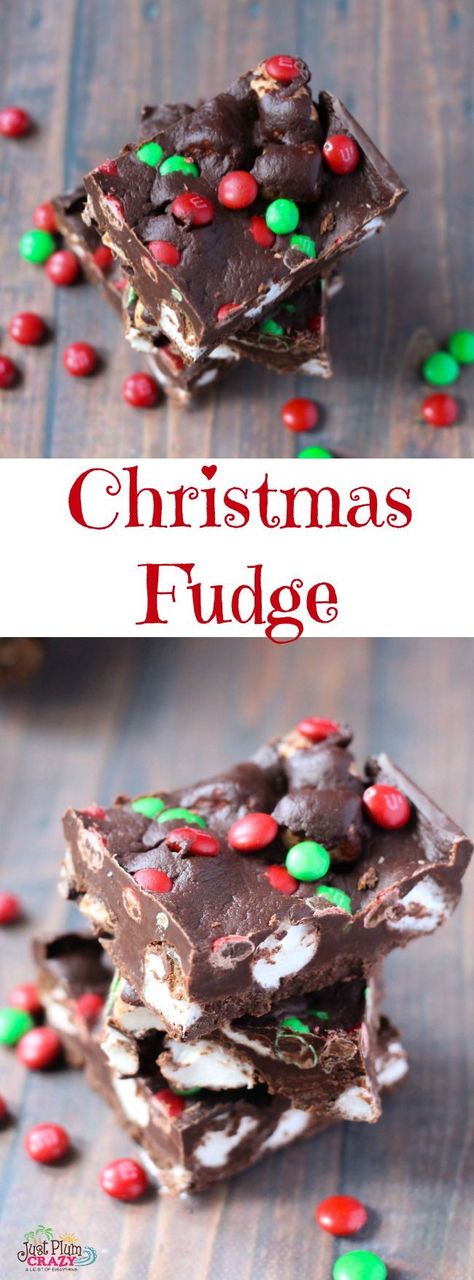 Rocky Road Fudge, Holiday Treats Christmas, Easy Chocolate Fudge, Fudge Chocolate, Fudge Recipes Chocolate, Christmas Fudge, M And M, Thanksgiving Treats, Fudge Recipe