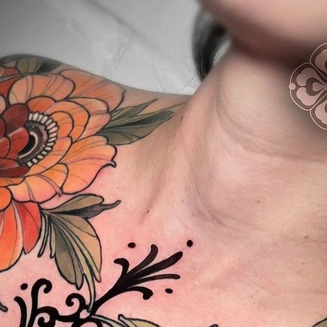 PHIL SCHREIER - NEOTRADITIONAL on Instagram: "✤ Peony Shoulder Flowers ✤
Thank you so much for your trust and patience, Lina!
It was super fun to work on this project, even though it’s the hundredth time I’m doing this kind of tattoo 🫠😂
—
#flowertattoo #peonytattoo #peonyflower #neofloral #neotrad #neotradsub #neotradeu #neotraditionaleurope #neotraditional #neotradtattoo #neotradi #colortattoo #ornamentaltattoo" Neo Trad Tattoo, Peonies Tattoo, Music Tattoos, Neo Traditional, The Hundreds, Peony Flower, Color Tattoo, Thank You So Much, Flower Tattoo