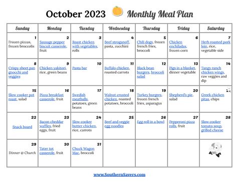 Can you believe it’s really fall? I hope the weather here in the Southeast catches up with the calendar, but at least in terms of the kitchen, I’m starting to make more fall dishes. Think less salads, and more casseroles and stews. Here is my monthly meal plan for October 2023, free for you and […] October Meal Plan, Country Meals, Monthly Meal Plan, Corn Vegetable, Cheap Meal Plans, Biscuits Casserole, Gluten Free Meal Plan, Cheap Meal, Pasta Bar