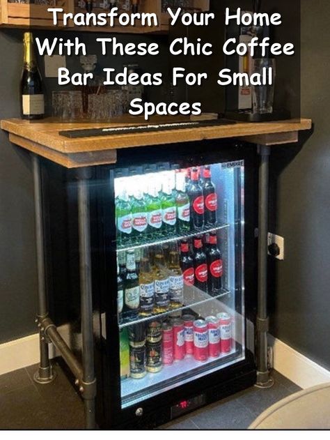 Transform your home into a cozy café with these chic coffee bar ideas for small spaces. Discover creative and stylish ways to set up a functional coffee nook, even in the tiniest areas. From clever storage solutions to elegant decor tips, find everything you need to create your dream coffee bar. Coffee And Snack Bar Ideas, Coffee Nook Ideas Cozy Corner, Mini Bar At Home Small Spaces, Home Snack Bar Ideas, Coffee Bar Ideas Small Spaces, Coffee Nook Ideas Small Spaces, Bar Ideas Small Spaces, Mini Coffee Bar Small Spaces, Coffee Bar Ideas Small