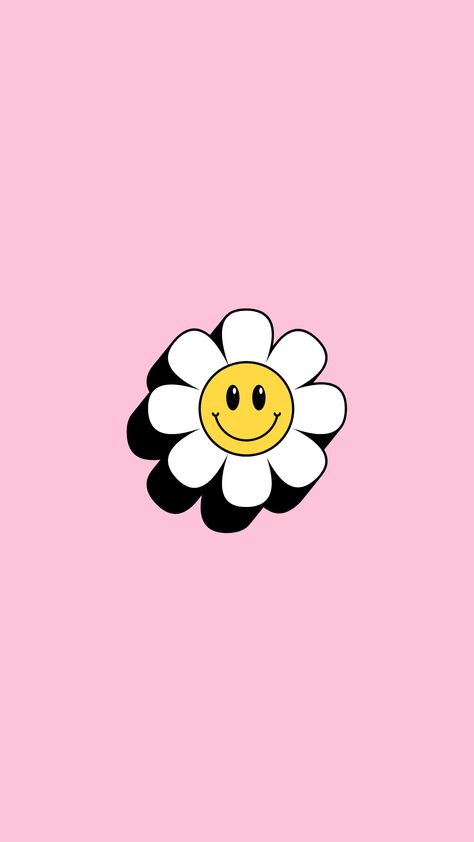 iphone wallpaper, digital, smiley face, florwer, pink Rnb Aesthetic Wallpaper, Smiley Face Images, Smiley Face Icons, Face Doodles, Face Flower, Happy Smiley Face, Neon Printing, Abstract Wallpaper Backgrounds, Princess Drawings