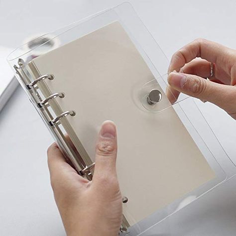 Amazon.com : Zhi Jin A5 Standard 6 Holes Clear Soft PVC Notebook Cover Protector Round Ring Binder Loose leaf Folder A5-23.518cm : Office Products Pcs Binder, Ring Binder Cover, A5 Planner Binder, 6 Ring Binder, Zipper Binder, Loose Leaf Binder, Pencil Storage, Refillable Planner, Binder Organization