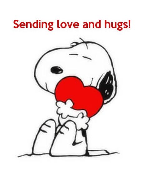 Snoopy Hugs And Kisses, Sending Love And Hugs Thoughts, Sending You Love And Hugs, Sending Hugs And Kisses, Snoopy Hugs, Sending Love And Hugs, Well Quotes, Kisses Quotes, Snoopy Hug