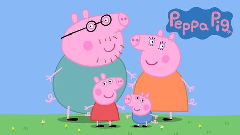 Peppa Pig on Apple TV Peppa Pig Drawing, Peppa Pig Imagenes, Peppa Pig Happy Birthday, Pig Stickers, Peppa Pig Family, Pig Drawing, Pig Family, Pepa Pig, Family Drawing