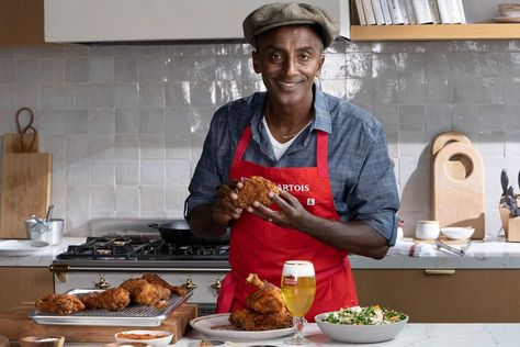 Marcus Samuelsson's Fried Chicken Recipe Is an NFT We'd Bid On - InsideHook Perfect Fried Chicken, Marcus Samuelsson, Investment Fund, Jacque Pepin, Pan Fried Chicken, Fried Chicken Recipe, Dark Meat, Stella Artois, Indigenous Americans