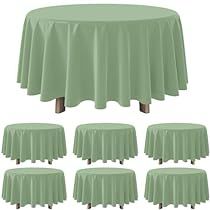 Green Tablecloth, Plastic Table Covers, Baby Shower Table, Green Table, Plastic Tablecloth, Round Light, Plastic Tables, Wedding Party Decorations, Table Cover