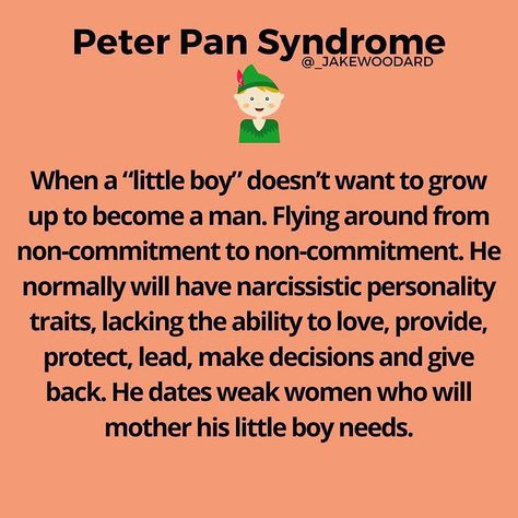 Peter Pan Syndrome Quotes, Wendy Syndrome, Peter Pan Syndrome Men, Syndrome Quotes, Peter Pan Syndrome, Narcissistic Traits, Narcissistic Tendencies, Boundaries Quotes, Narcissism Relationships