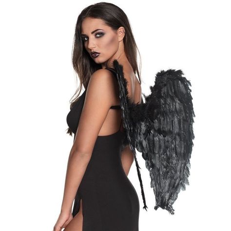 Angel Black Wings, Angel Wings Folded, Angel Costume Diy, Black Angel Costume, Dark Angel Costume, Dark Angel Wings, The Mask Costume, Black Angel Wings, Angel Costume