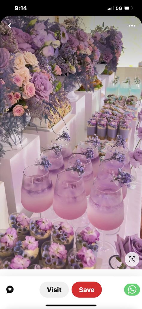 Butterfly Theme Decorations Party Ideas, Pink And Lavender Birthday Party Ideas, Bridal Shower Decorations Lavender, Purple Butterfly Table Decorations, 40th Tea Party Ideas, Pink And Purple Tea Party, Lilac Theme Party, Purple Tea Party Decorations, Purple Graduation Party Ideas Decoration