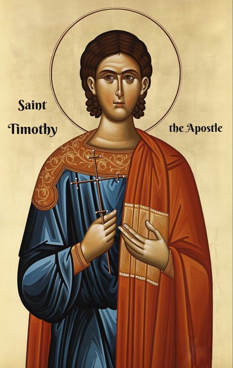 Paul And Barnabas, St Timothy, Saint Timothy, Apostle Paul, The Apostles, Russian Orthodox, Follow Jesus, Orthodox Icons, Christian Wall Art