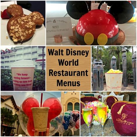 Full list of Walt Disney World Restaurant Menus - for Walt Disney World Theme Parks, Resorts & Disney Springs. Includes Disney Food photos and Restaurant Reviews Disney Menus, Disney World Restaurants, Dining Menu, Disney World Food, Disneyland Pictures, Disney Restaurants, Disney Vacation Planning, Restaurant Dining, Disney World Planning