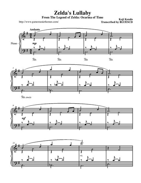 The Legend of Zelda, Zelda's lullaby p. 1 Piano sheet music Flute Music Sheet, Piano Sheet Music Easy, Recorder Sheet Music, Sheet Music With Letters, Sheet Music Easy, Viola Sheet Music, Easy Sheet Music, Cello Sheet Music, Trumpet Sheet Music