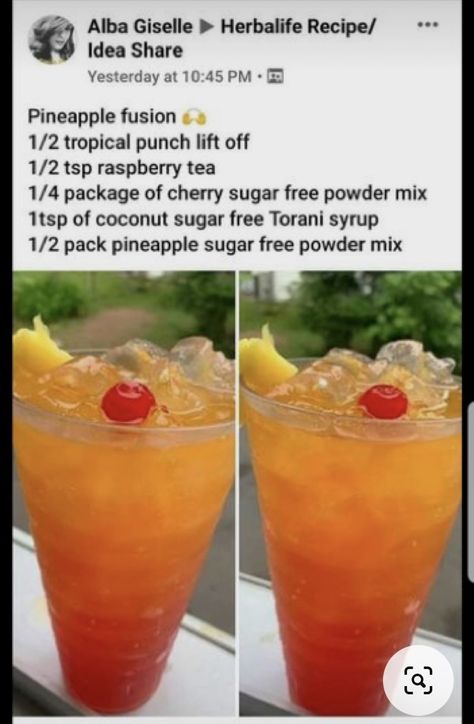 Herbalife Tea Recipes With Tropical Liftoff, Tropical Liftoff Recipes, Herbalife Tropical Lift Off Tea Recipes, Herbalife Boosted Tea Recipes, Tropical Lift Off Tea Recipes, Herbalife Mega Tea Recipe, Mega Tea Herbalife Recipe, Loaded Teas Recipes Herbalife, Herbalife Loaded Tea Recipes