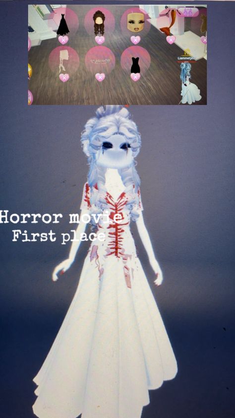 Need: codes and the long dress Horror Movies, Dress To Impress, Long Dress, Layering, Ghost, Quick Saves, Horror Films