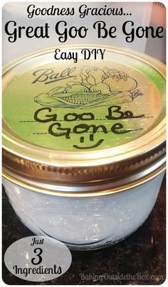 Goo Be Gone, Homemade Cleaning Supplies, Homemade Cleaning Solutions, Deep Cleaning Tips, Homemade Cleaning Products, Household Cleaning Tips, Cleaning Recipes, Diy Cleaners, Diy Baking