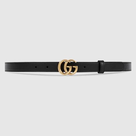 Leather belt with Double G buckle Gucci Fashion Show, Gucci Belt Sizes, Gucci Leather Belt, Gucci Store, Gucci Gifts, Belt Leather, Gucci Fashion, Gucci Leather, Black Leather Belt