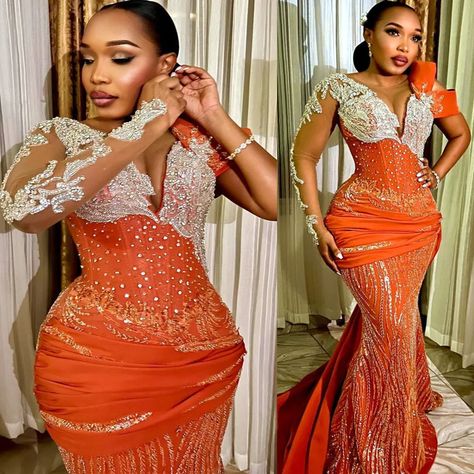 Orange Sequin Prom Dress, Bling Prom Dresses, Orange Mermaid, Prom Dresses Mermaid, Orange Prom Dresses, Engagement Gowns, Formal Parties, Sequin Prom Dress, Evening Formal