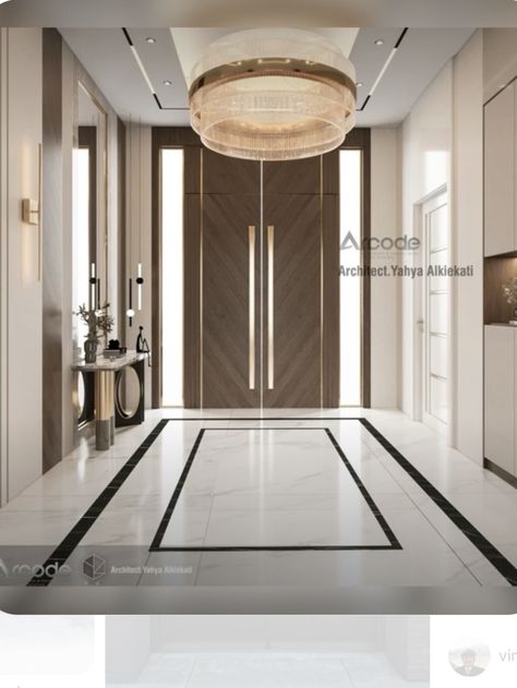 Modern Lobby Interior Design Residential, Villa Entrance Design Interiors, Entrance Area Design, Foyer Area Design Entrance, Entrance Lobby Design Residential, Foyer Area Design, Villa Entrance Interior Design, Small Lobby Design, Modern Entrance Hall