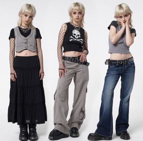 Y2k Fashion Models, Alternative Japanese Fashion, Early 2000s Alt Fashion, Grunge 2000s Outfits, 2000 Japanese Fashion, Peony Aesthetic, Minga London, 2000s Japanese Fashion, Street Outfits